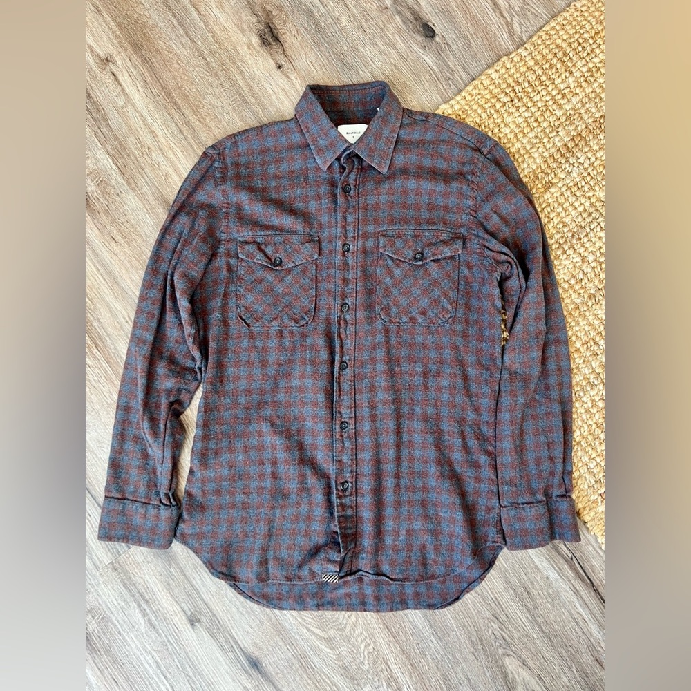 EUC Billy Reid Flannel Button Down
